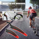 2pcs Mountain Bicycle Splash Fender Guard Bike Rear Front Mudguard (Red) Newly