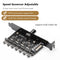 1 to 7 PC Case Cooling Fan HUB Splitter 12V Computer Speed Controller Adapter