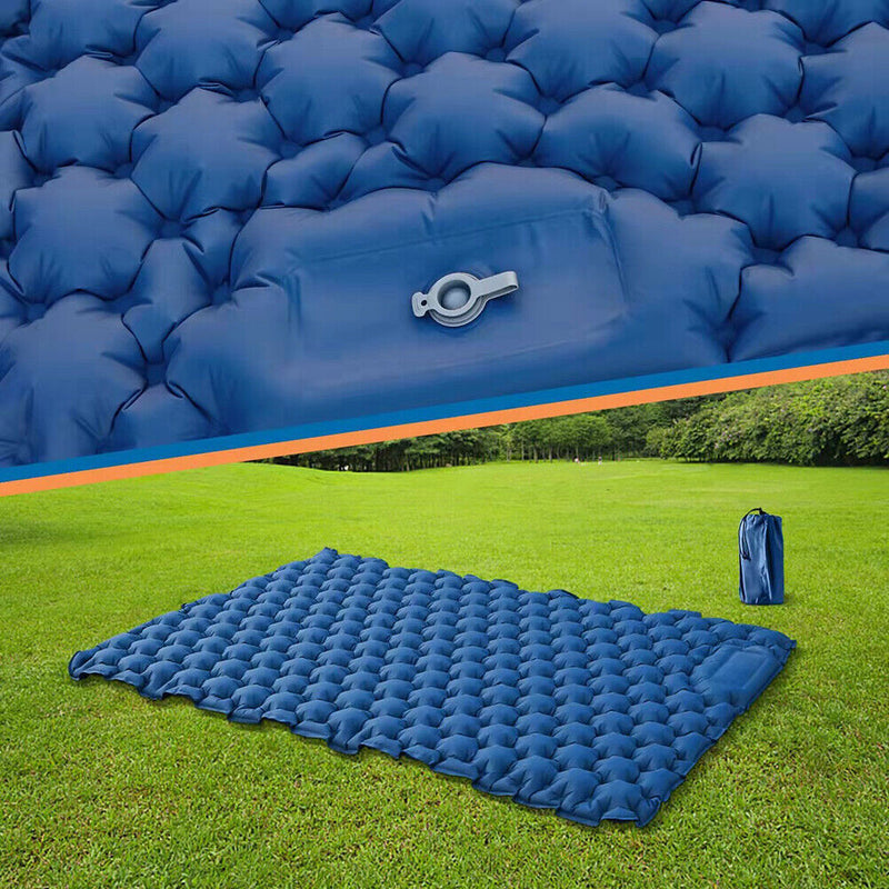 Outdoor Sleeping Pad Camping Inflatable Mattress Travel Mat Ultralight Air