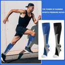 2Compression Socks Unisex Sports Running Football Elastic Socks (Black S/M)