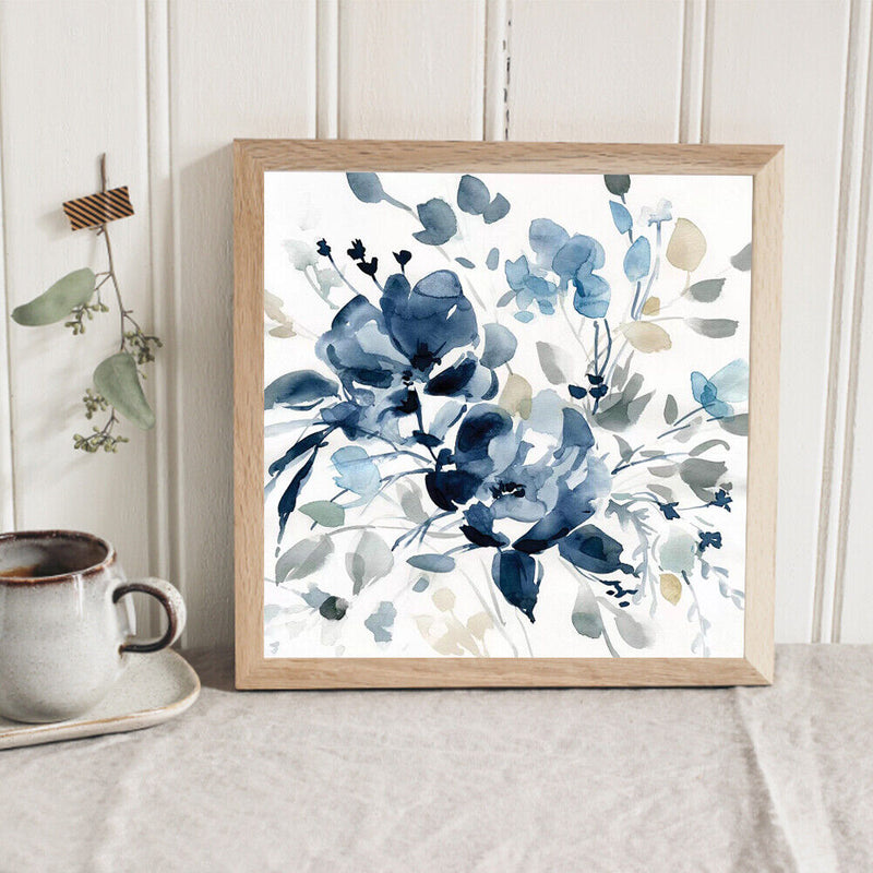 Ink Flower Oil Paint By Numbers Kit DIY Acrylic Painting Picture Frameless Art