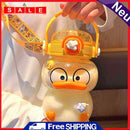 1200ml Cute Duck Drinking Water Bottle Summer Leakproof Straw Cup Outdoor