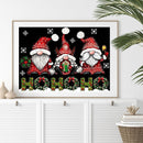 5D DIY Full Round Drill Diamond Painting Santa Claus Home Decoration Art Craft