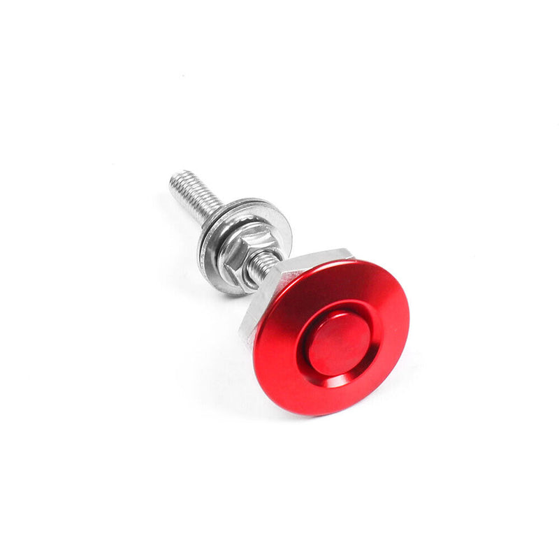 1.25" Push Button Quick Release Hood Bonnet Pins Lock Clip Car Bumper Latch Kit