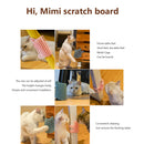 Cat Corner Scratching Rubbing Brush Massage Comb Scratcher Pet Toys (Pink) Newly