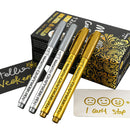 12pcs DIY Metallic Craftwork Pen Waterproof Kid Stationery (6Gold+6Silver) Newly