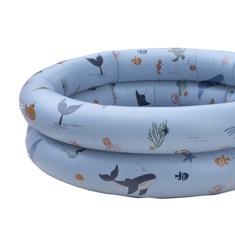 Children Bathing Tub Inflatable Swimming Pool Baby Kids Beach Toys (Ocean) Newly