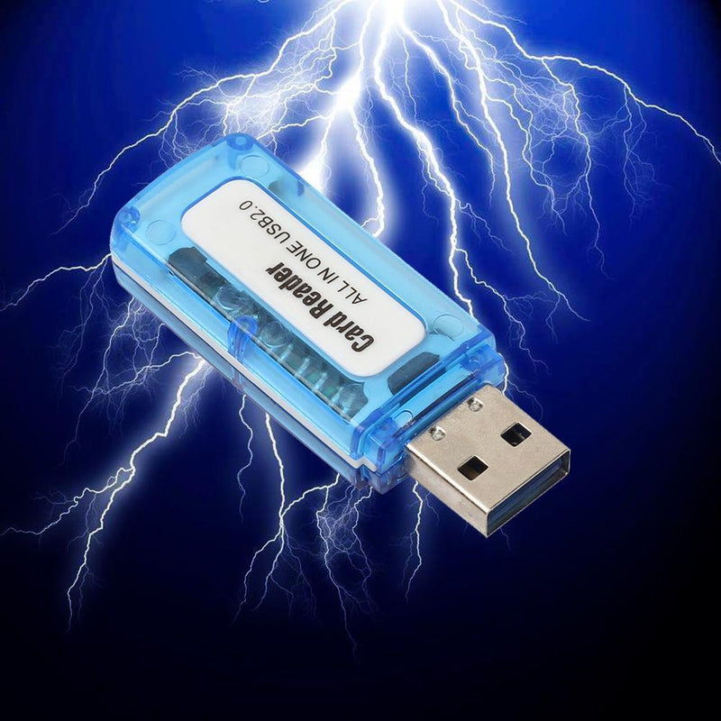 Portable 4 in 1 Memory Multi Card Reader USB 2.0 for SD/TF/T-Flash/M2 Card Newly