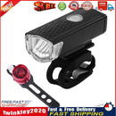 USB Rechargeable Bike Front Rear Lights Set Waterproof Night Ridding Lamp Newly