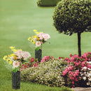 Black Cemetery Courtyard Lawn Flower Basket Garden Vase Flower Holder