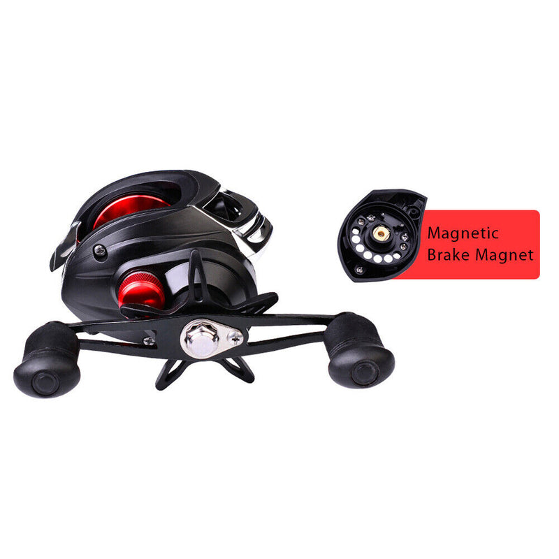 8kg Max Drag Fishing Reel 7.2:1 Bait Casting Fishing Wheel (Right Hand) Newly