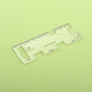 Acrylic Patchwork Thickness Gauge Clothes Sewing Tailor Measurement Ruler Tester
