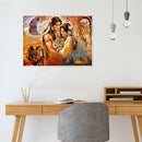 5D DIY Diamond Painting Old Era Lovers Full Drill Cross Stitch Needlework Set