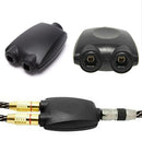Opto-optical Toslink Distributor Splitter Adapter for Optical Cables 1 IN 2 OUT&