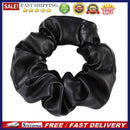 PU Leather Elastic Scrunchies Lady Hairband Rope Ponytail Holder Loop Headdre