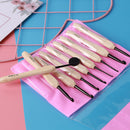 9pcs Wooden Crochet Hooks Knitting Needles Set 2-6mm Crochet Sewing Craft Newly