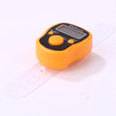 LCD Display Finger Counter LED Luminous Electronic Tally Counter (Orange)