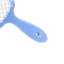 Hollow Detangling Hairdressing Comb Wet Dry Hair Scalp Plate Combs (Blue) Newly