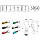 6pcs 1/4 Hex Shank Aluminum Screwdriver Bits Holder Carabiner Extension Bar I2H9