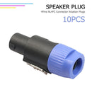 10pcs NL4FC 4PIN Speaker Audio Connectors Adapter Aviation Plugs for Amplif