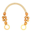 Purse Handles - Pack of 4 Handbag Handles Nylon Woven Purse Strap with Beads