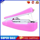 Mini Sewing Machines Portable Needlework Mending Handworking Tools (Pink)