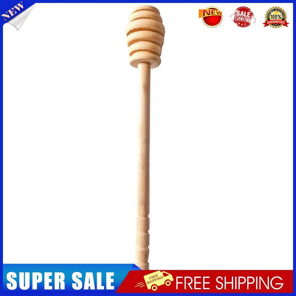 Long Handle Wood Honey Dipper Stick Honey Mixer Spoon Kitchen Tool (1pc)
