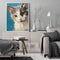 Frameless Oil Paint By Numbers DIY Cat Picture Craft Kit for Home Living Room
