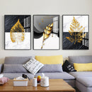 DIY Golden Leaves Frameless Oil Paint by Numbers Kit Picture Handpainted Decor