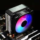 CR1200E 2 Heat Pipes CPU Cooling Fan RGB 3 Pin Heatsink Cooler Radiator Newly