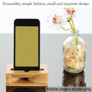 Wood Bamboo Phone Holder Sound Speaker Amplifier Desk Stand Dock 7Y6T Fo K8Q7
