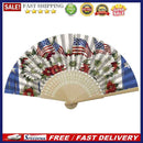 Independence Day Flowers Flag Oil Paint Folding Fan By Numbers DIY Craft De