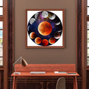 5D DIY Full Round Drill Diamond Painting Total Solar Eclipse Abstract Handmade