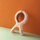 3pcs Beach Towel Clips Laundry Quilt Clamp Clothes Pins Drying Rack (Pink)