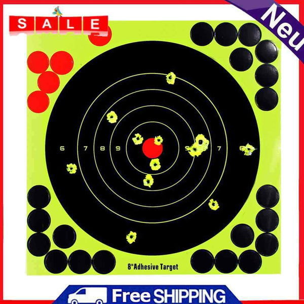 50pcs 8"" Fluorescent Bow Arrow Training Target Darts Paper Archery Equipment