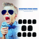 10pcs Microphone Windscreen Sponge Cover Mic Foam Protective Caps (Black) Newly