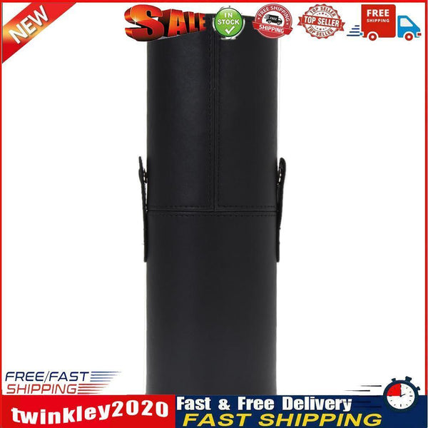8.9'' Travel Leather Cosmetic Brush Pen Holder Storage Makeup Empty Holder Newly