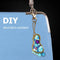 4pcs DIY Diamond Keychain Special Shaped Full Drill Feet Painting Keyring Newly
