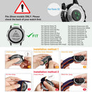 Nylon Loop Strap for Garmin Fenix 7S/6S/5S Watch Band (20mm Dark Blue) Newly