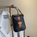 Fashion PU Women Handbags Top-handle Hit Color Small Crossbody Bags Female Purse