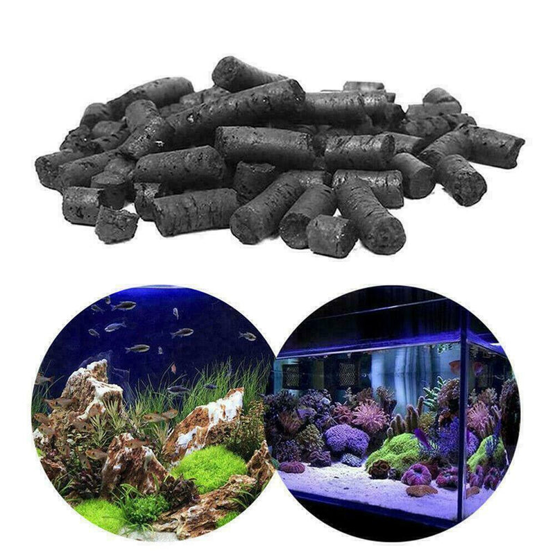 100g Activated Carbon Charcoal Pellets For Aquarium Filt Saltwater P5R7 U6Y0