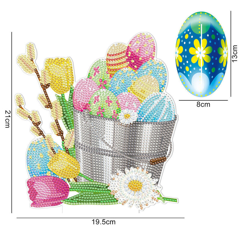 5D Diamond Painting Desktop Ornament DIY Happy Easter Day Rhinestone Craft Decor
