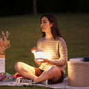 Foldable LED Lantern Charging Magnetic Camping Tent Fishing Lamp (White)