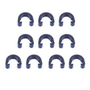 10pcs Bike Bicycle C-Clips Buckle Pants Brake Gear Cable Housing Guide (Blue)