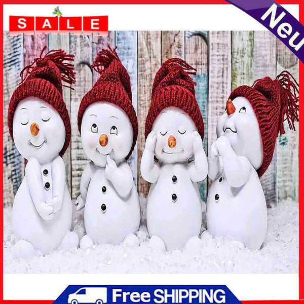 Oil Paint By Numbers Picture DIY Drawing Painting Snowman Baby Paint Decor Art
