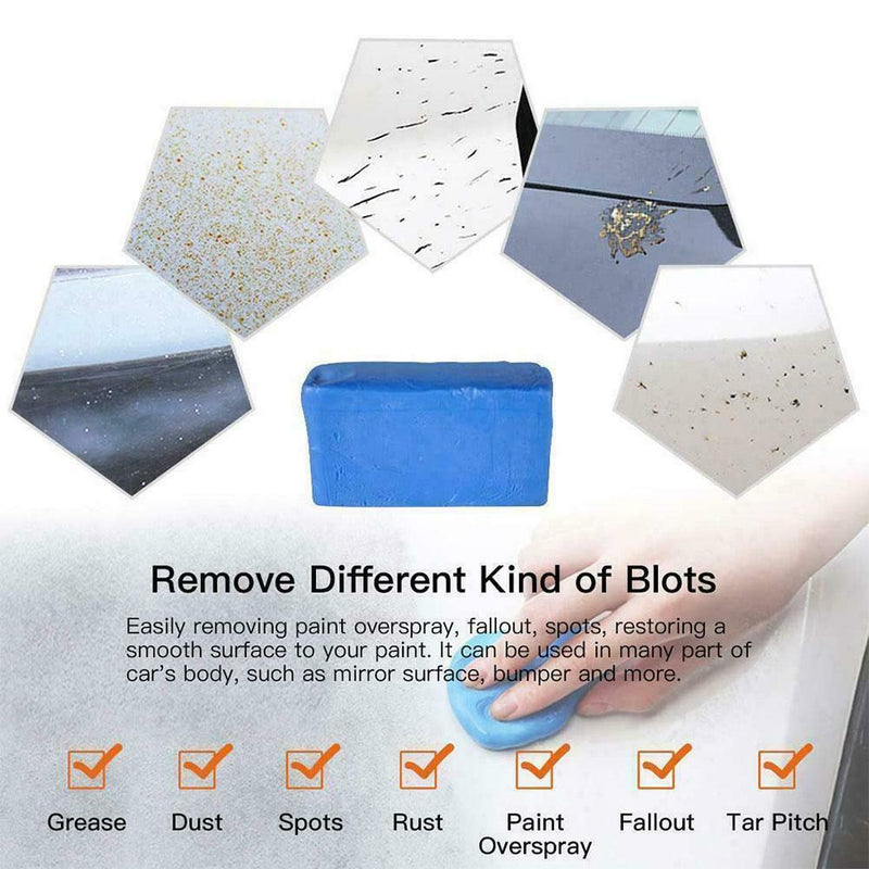 1pc Clay Bar Detailing Magic Car Cleaner Wash Cleaners Mud Blue Sludge P6V8