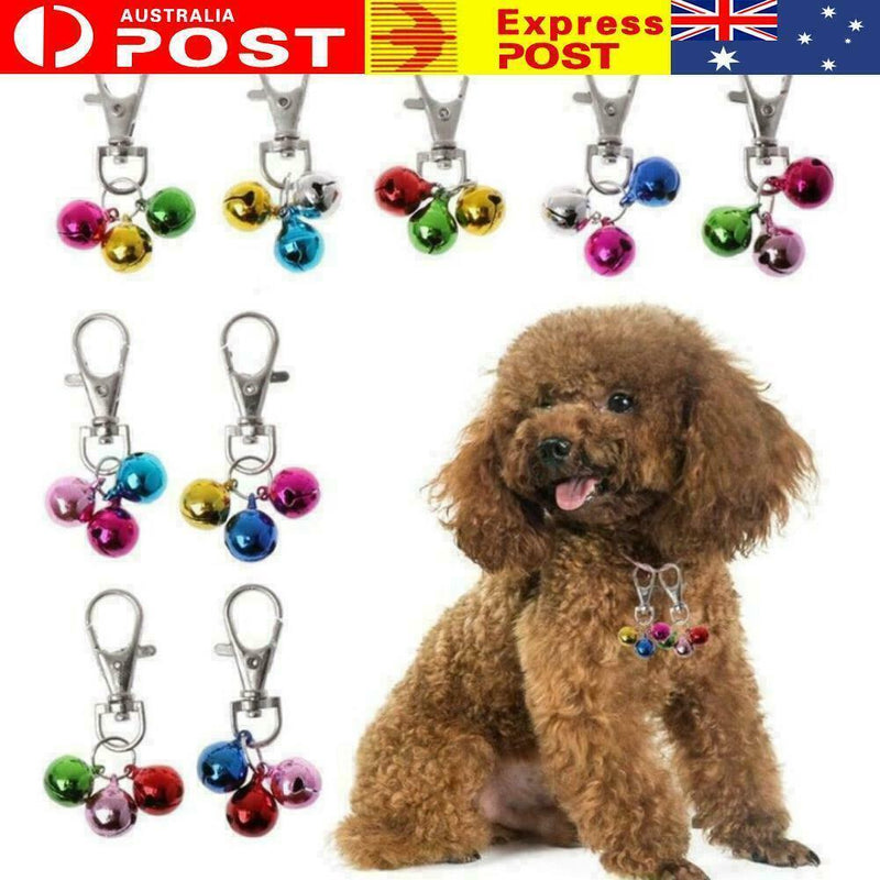 Pet Dog Cat Collar Bell DIY Accessories For Collar Loud 3 Bells kitten . M8V4