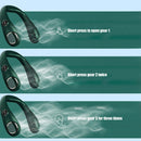 3000mAh LED Digital Air Cooling Hanging Neck Bladeless Fans (Dark Green)