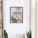 Deascape Part Cross Stitch 14CT Cotton Thread Printed Embroidery Set Decor