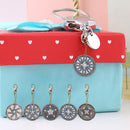 5pcs DIY Wheel Full Drill Special Shaped Diamond Painting Keychains Gifts Newly